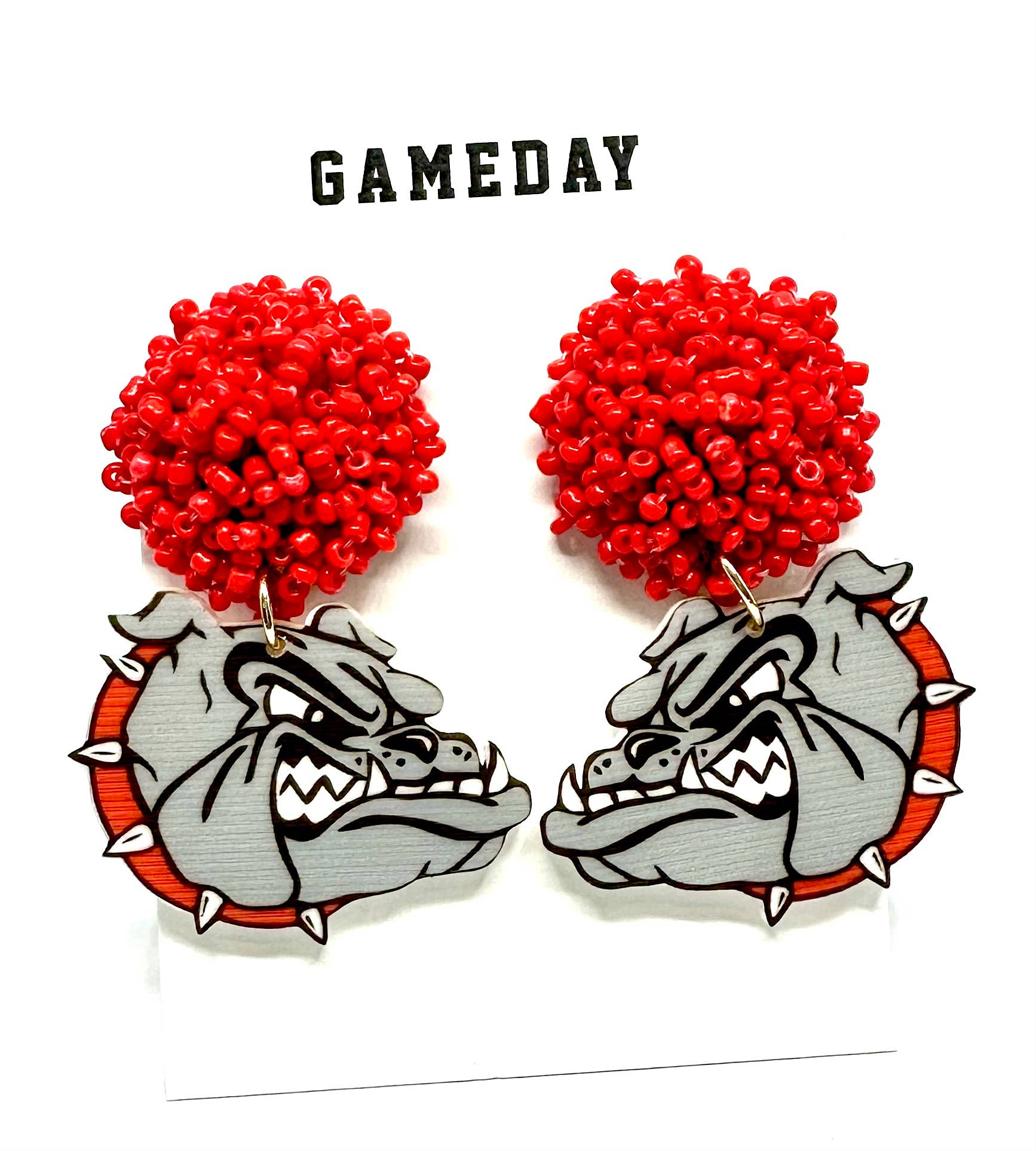 Game Day Bulldog Earrings