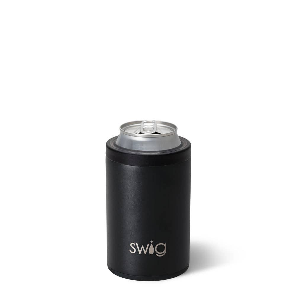 Swig Black Can + Bottle Cooler (12oz)