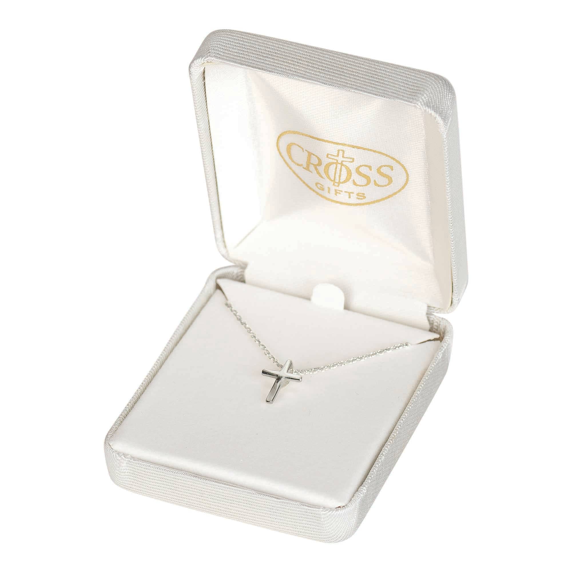 Cross Silver-Plated Necklace 16" Chain