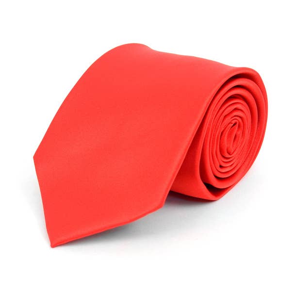Solid Satin Tie (Multiple Colors)