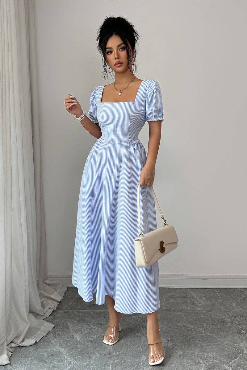 Lizzy Puff Sleeve Flowy Dress