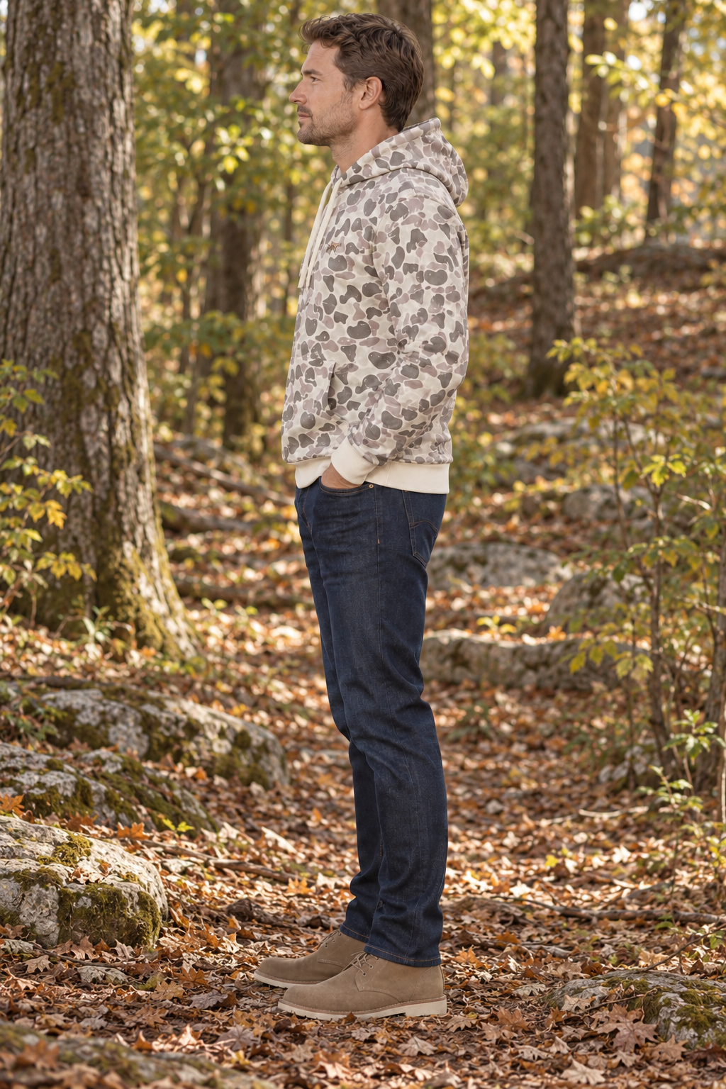 Fieldstone Marsh Quilted Hoodie (974)