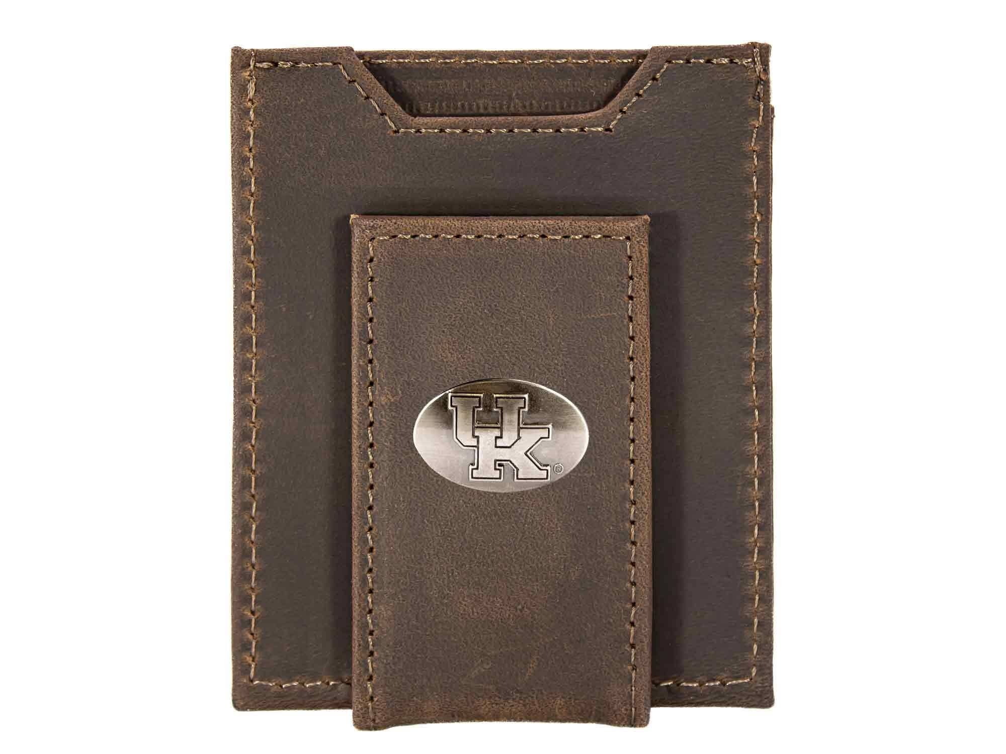 Kentucky Wildcats  Magnetic Front Pocket Leather Wallet.