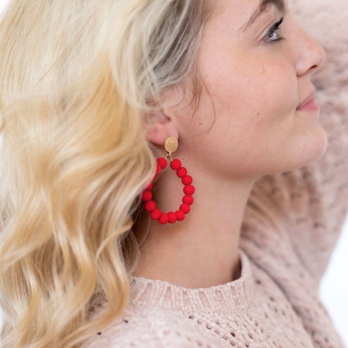 Red Nora Earrings