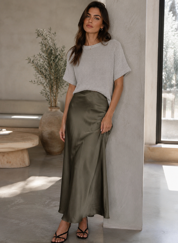 Gilli Kimono Sleeve Knit Top - Natural