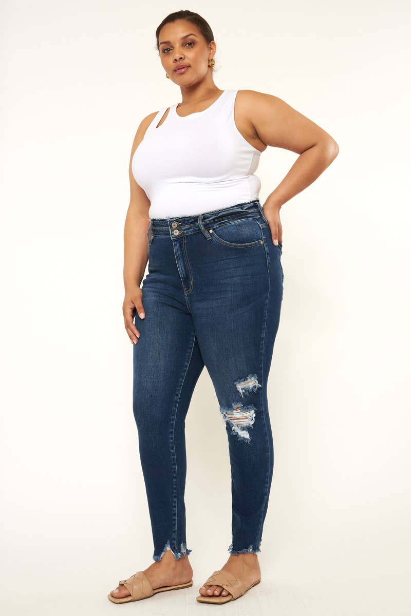 Kan Can USA High Rise Plus Skinny Jean-FINAL SALE 50% OFF