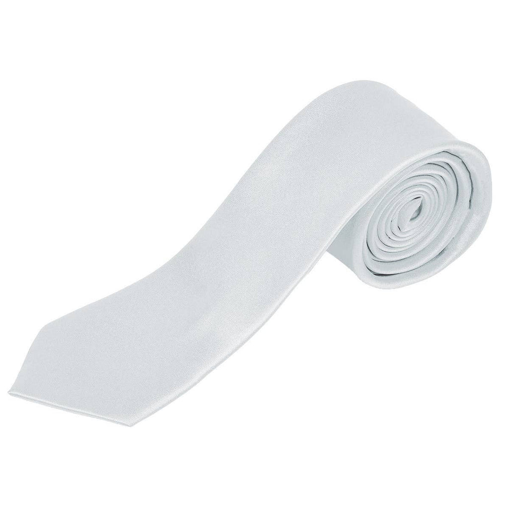 Poly Satin Solid 2.5" Slim Tie