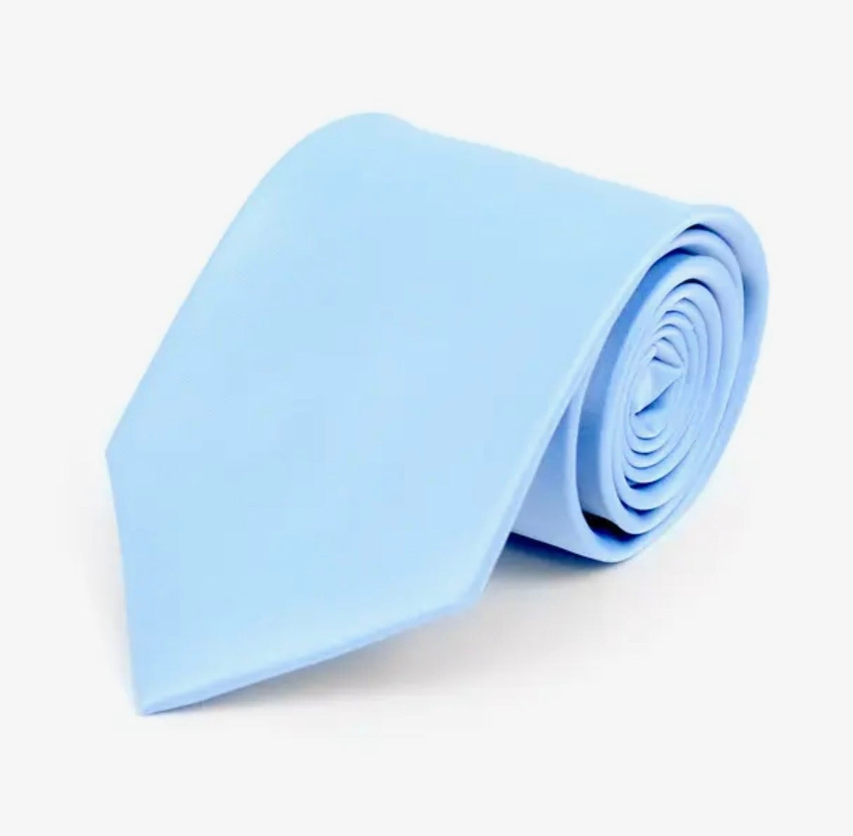 Mens Solid Satin Tie
