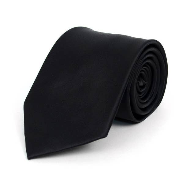 Solid Satin Tie (Multiple Colors)