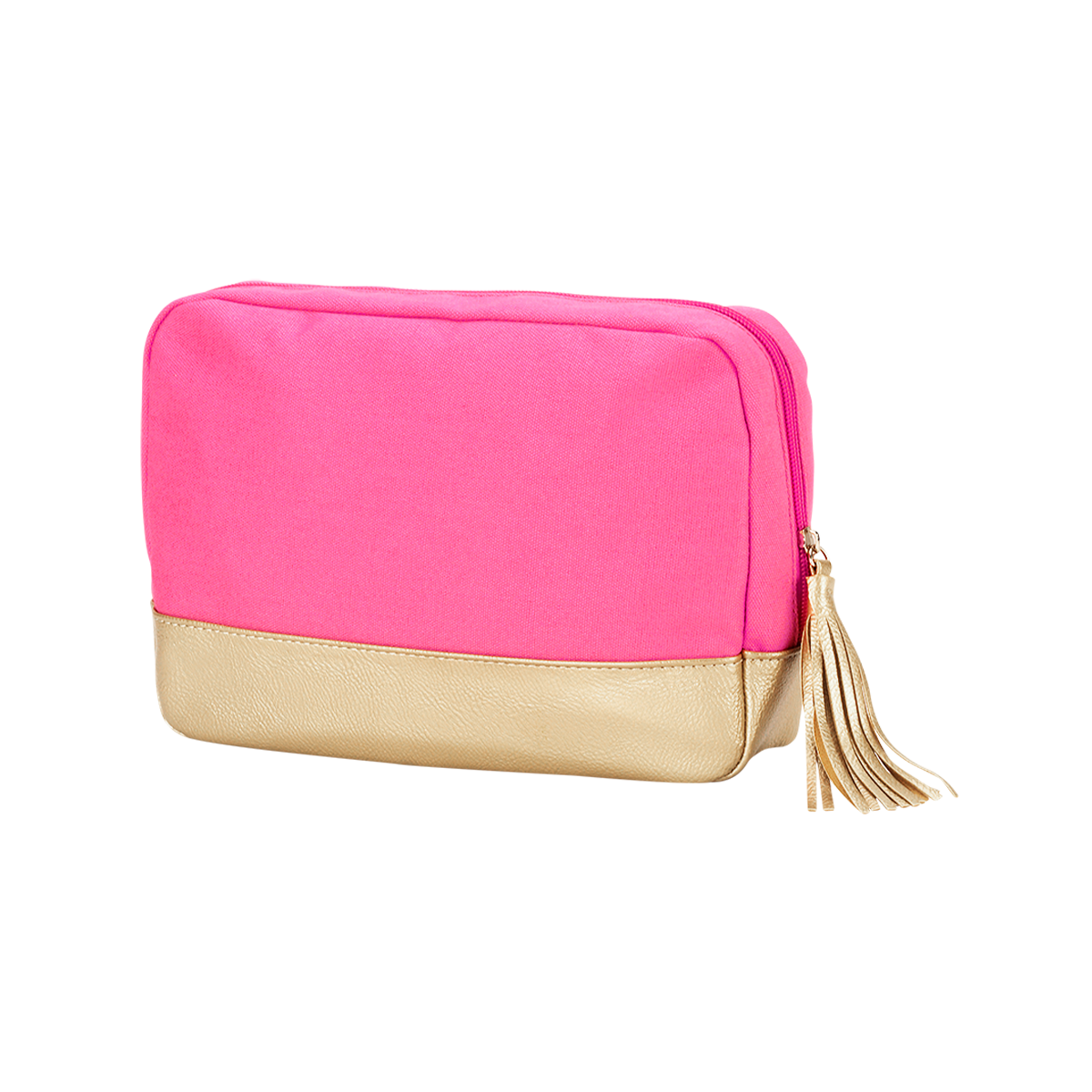 Hot Pink Cabana Cosmetic Bag
