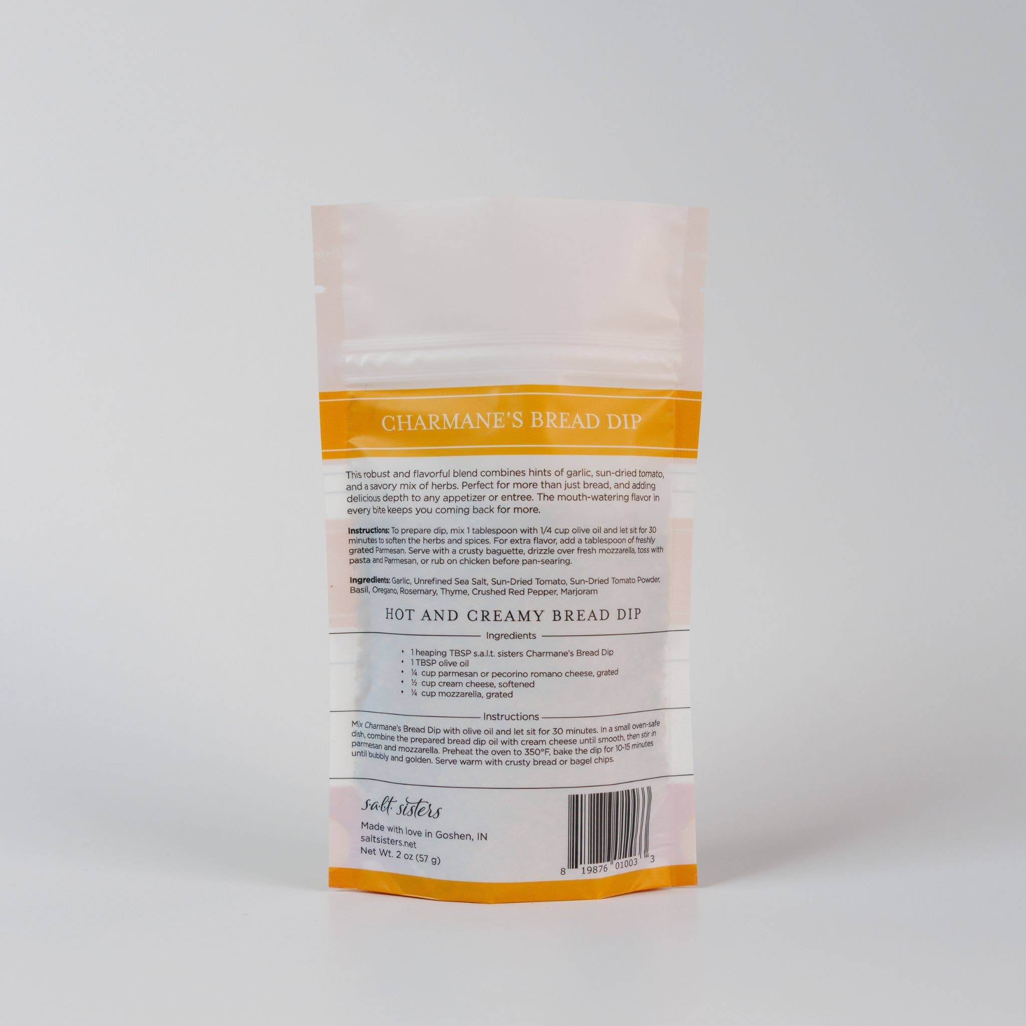 Dip Seasoning Mix - Charmane’s Bread Dip - Packaged Weights