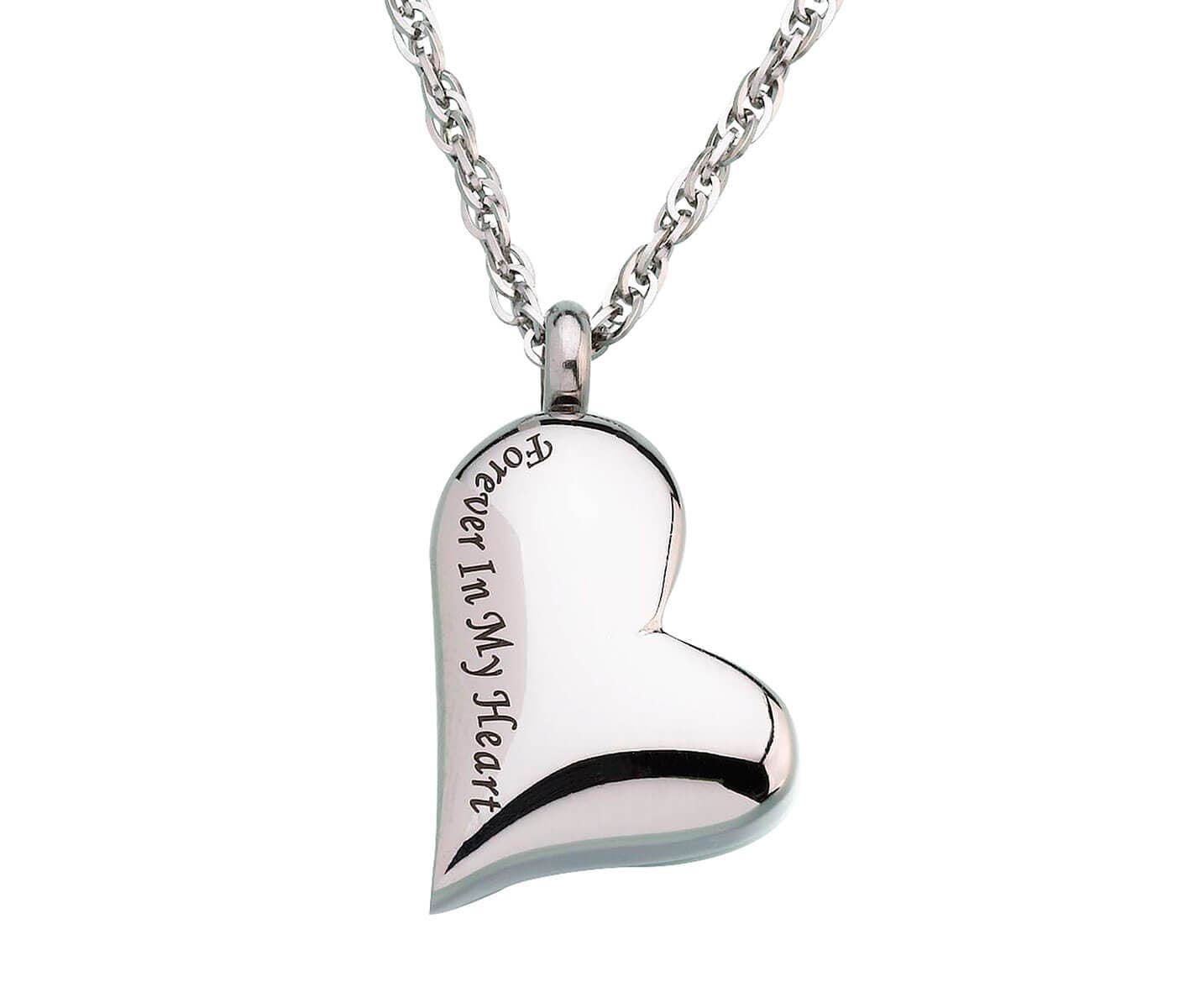 Forever Heart Memorial Jewelry Necklace