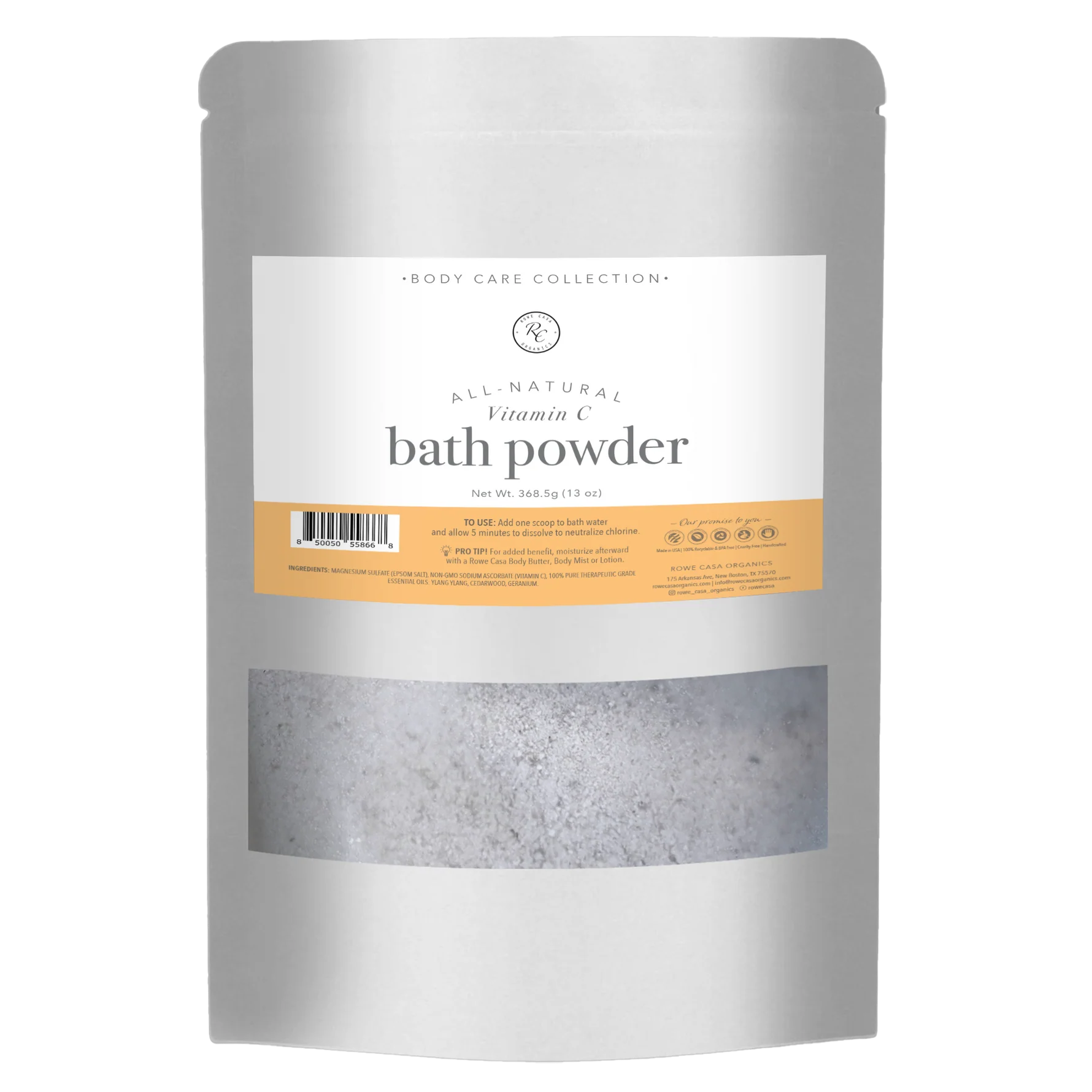 Vitamin C Bath Powder | 13 oz | Rowe Casa Organics