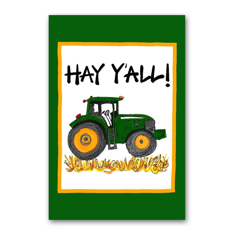 Magnolia Lane Hay Y'all Garden Flag
