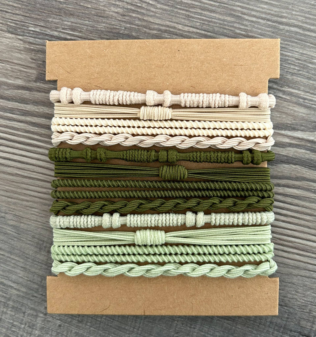 Boho Bracelet Hair Ties (4 color sets)