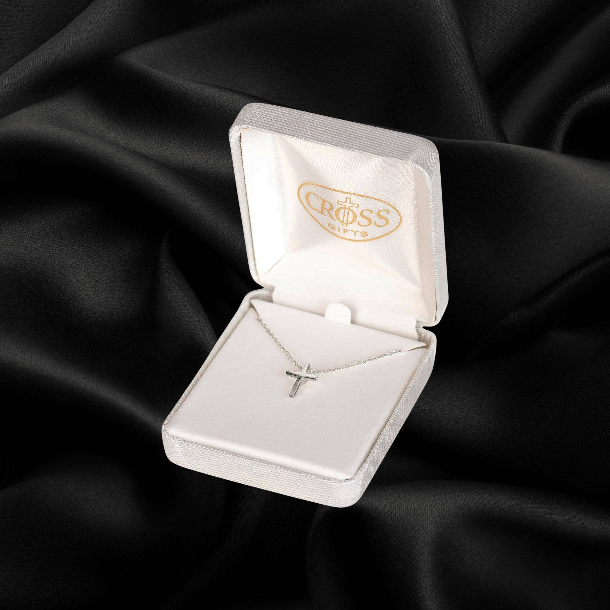 Cross Silver-Plated Necklace 16" Chain
