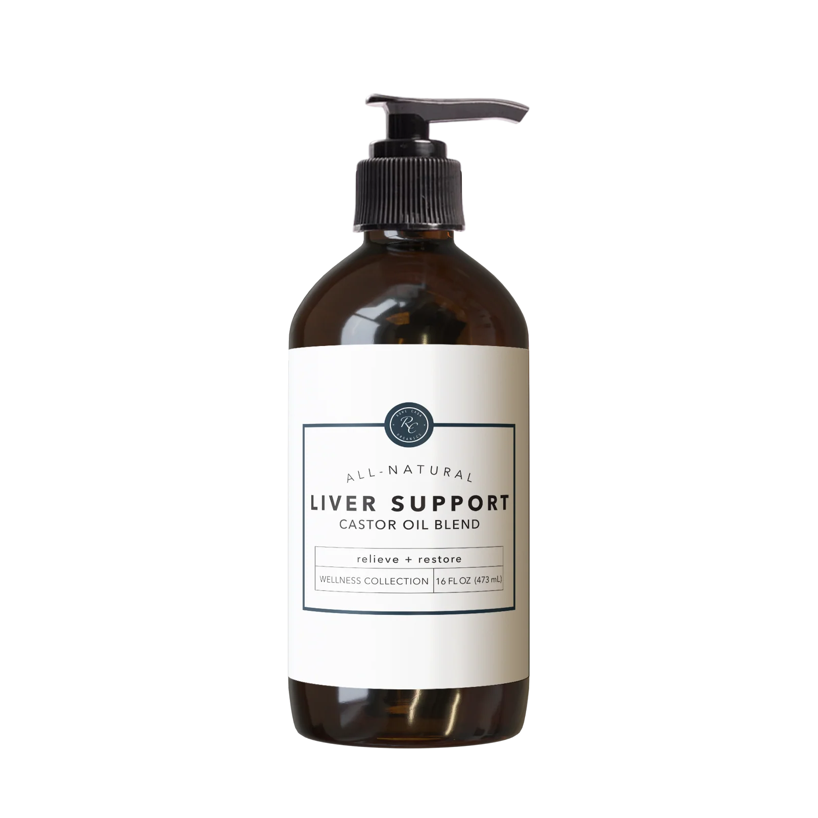 Liver Support Castor Oil Blend | 16 Oz | Rowe Casa Organics