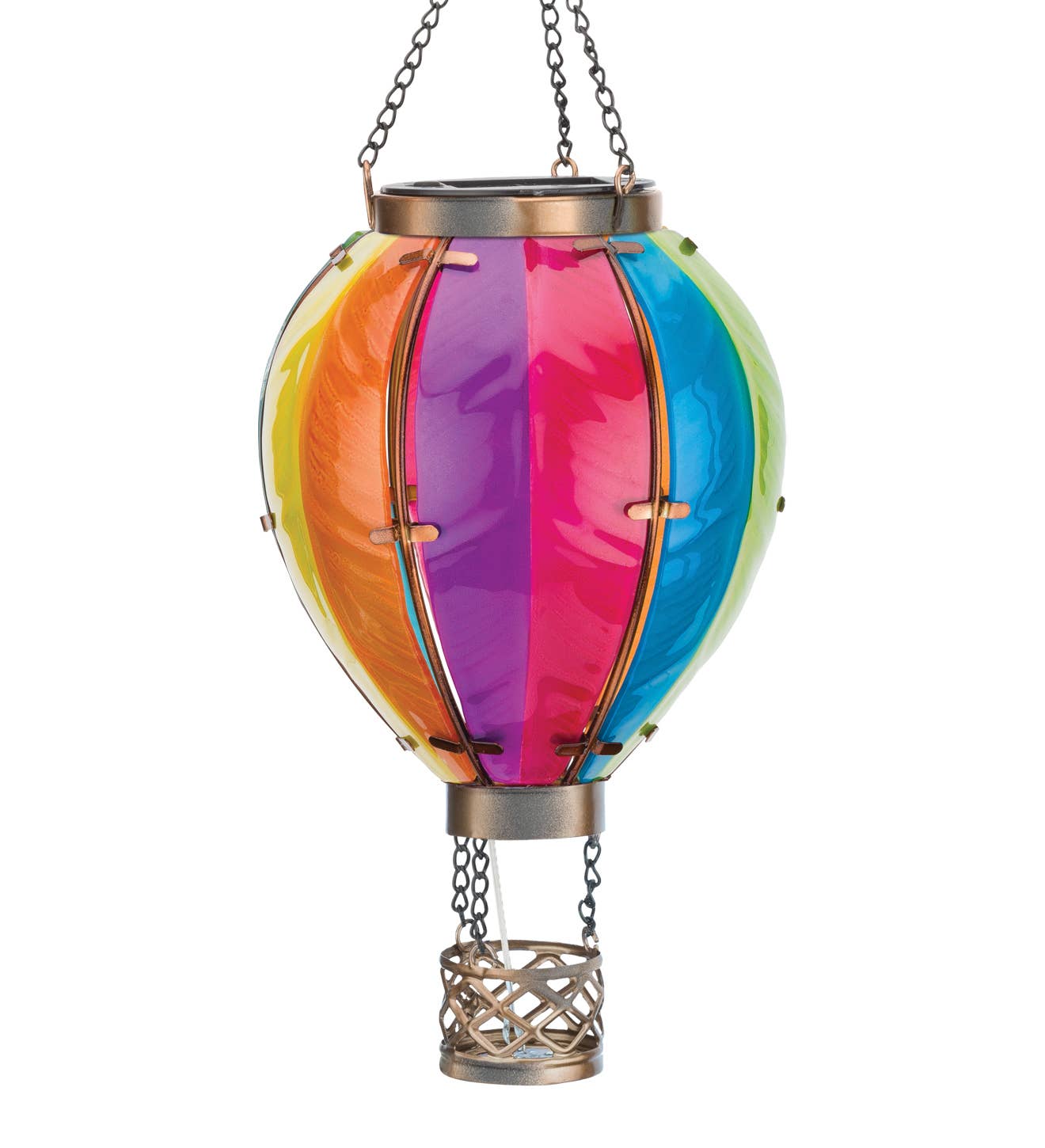 Hot Air Balloon Solar Lantern SM - Rainbow