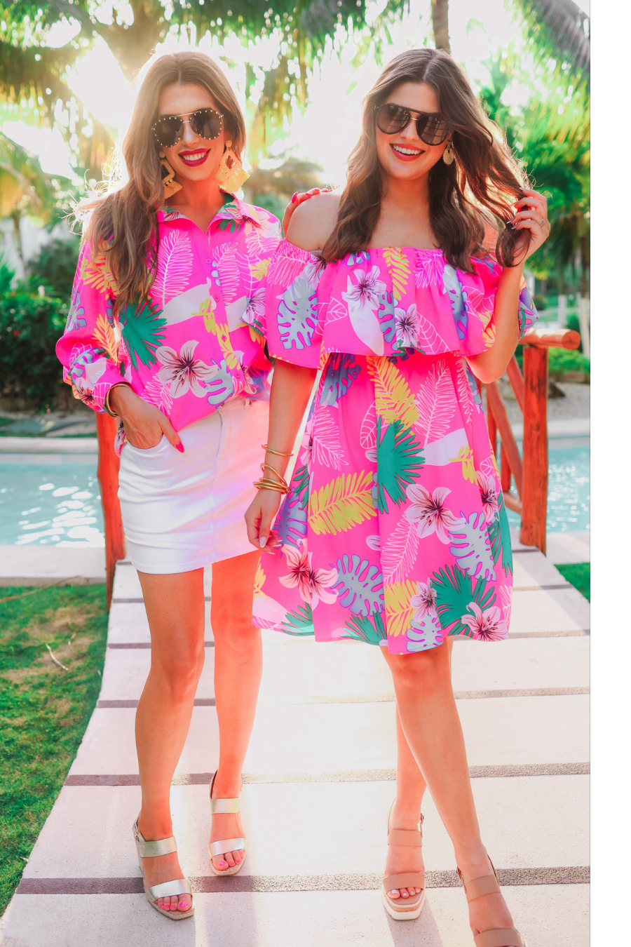 Truly Tropical Off The Shoulder Dress - FINAL SALE