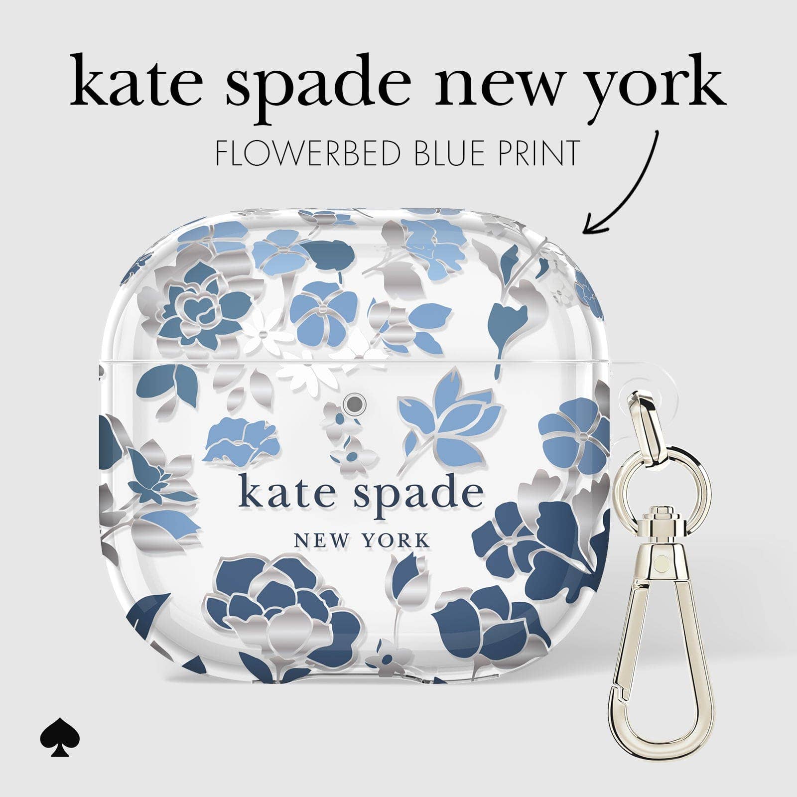 Kate Spade New York Flowerbed Blue - AirPods 4 Case