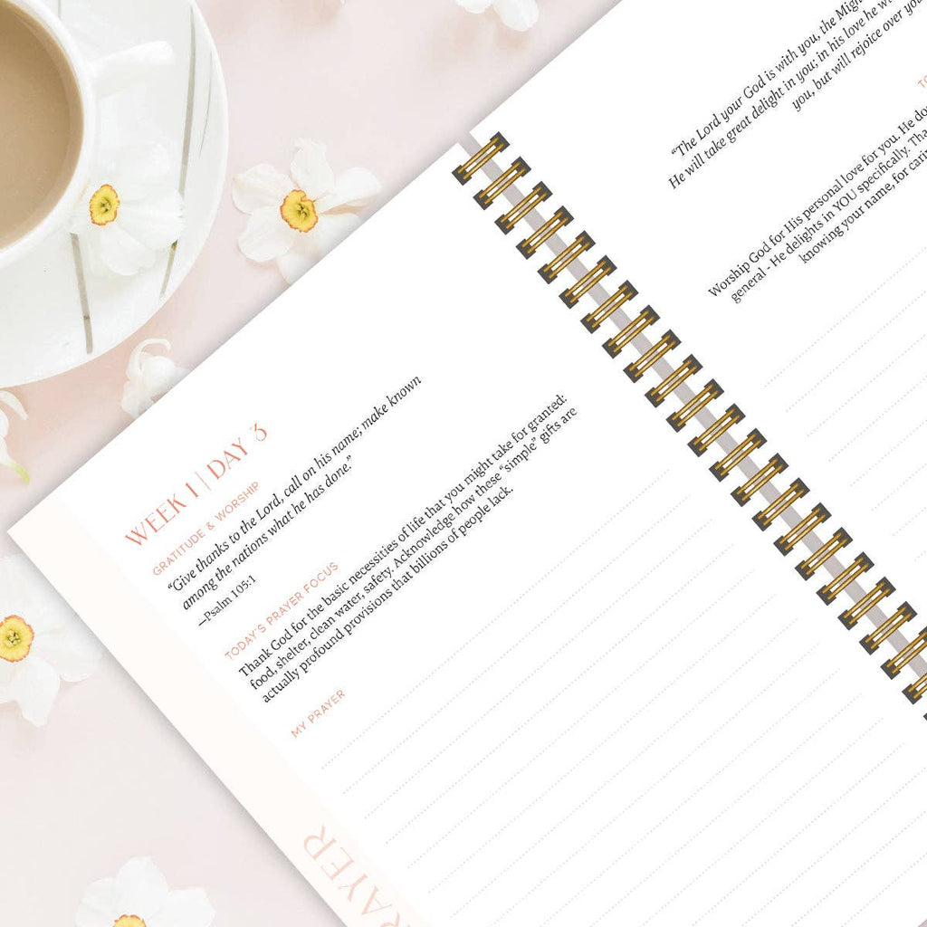 A Year In Prayer: A Journey of Daily Prayer and Reflection by Spiral Bible