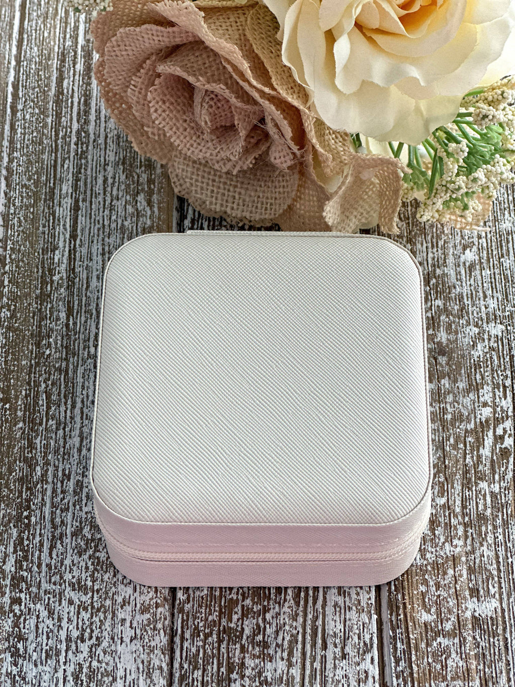 Travel Jewelry Box "Off White"