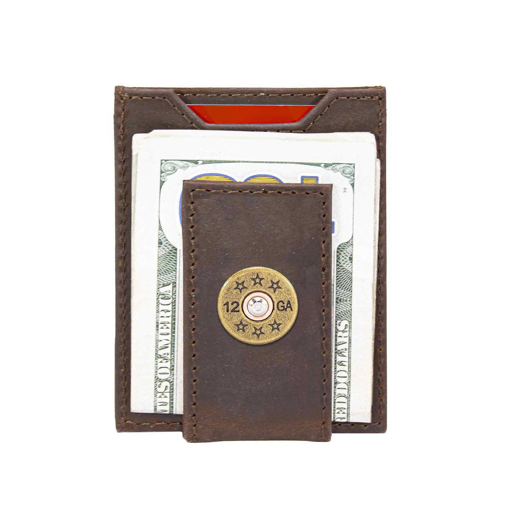 Shotshell Magnetic Leather Slim Wallet
