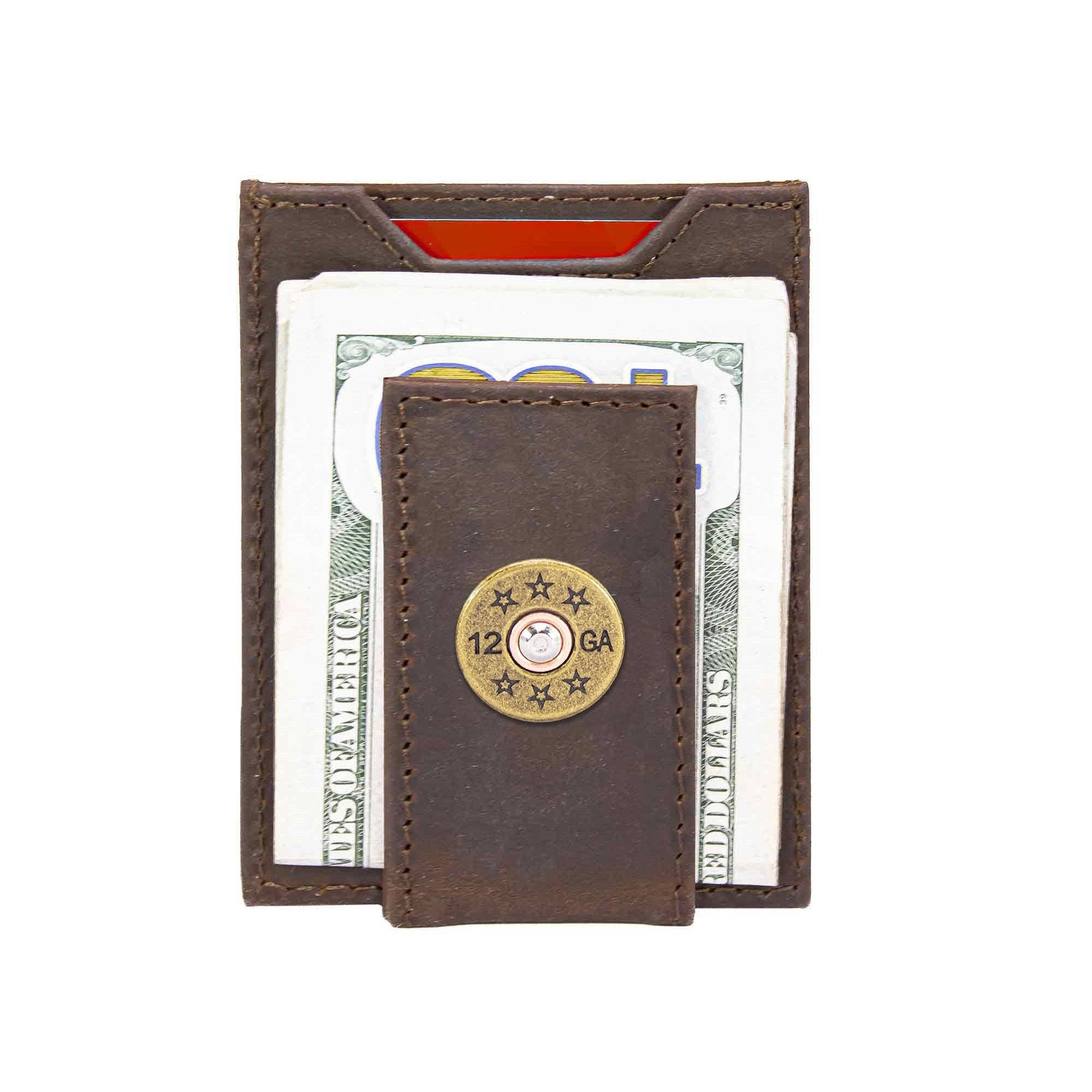 Shotshell Magnetic Leather Slim Wallet