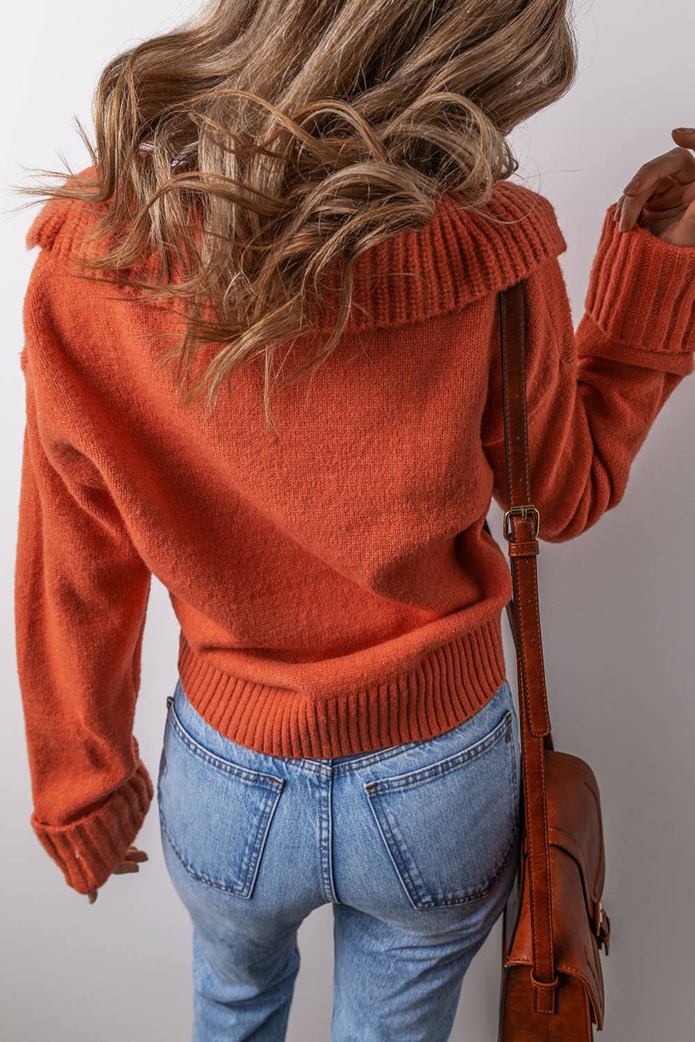 Lilly Collared Ribbed Edge Sweater