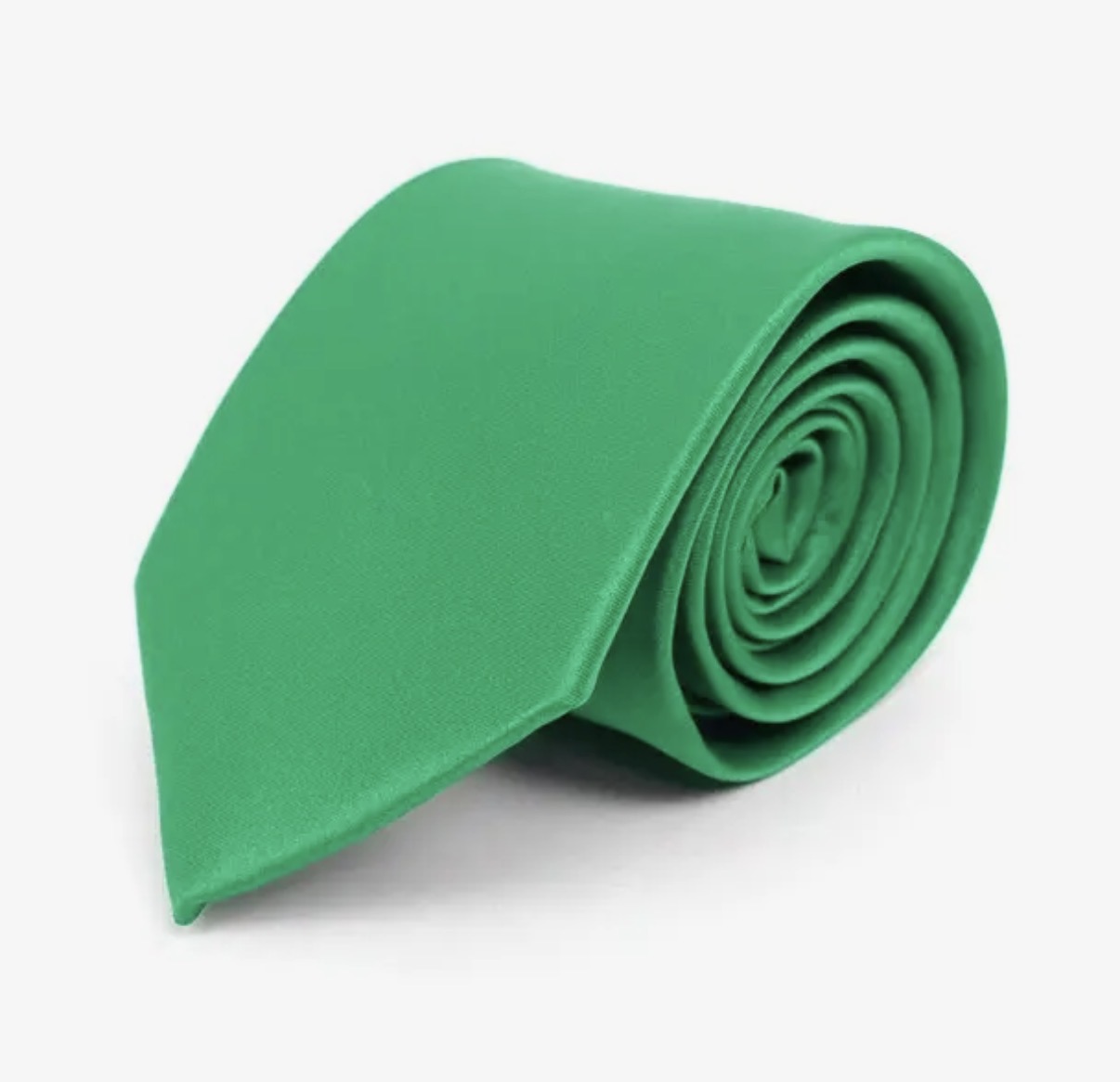 Mens Solid Satin Tie