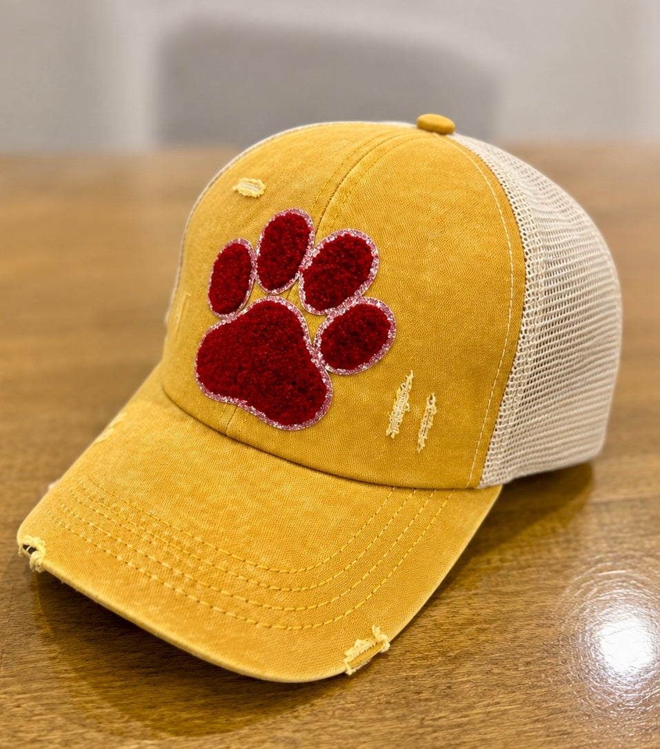 Sequence Paw Ponytail Trucker Hat