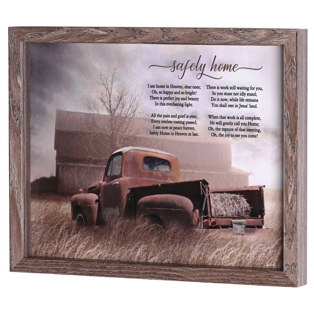 Framed Wall Art Old Truck Safely Home