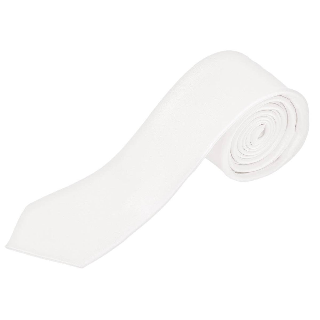 Poly Satin Solid 2.5" Slim Tie