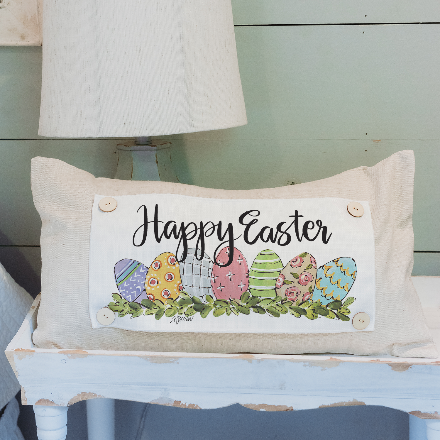 Spring "Easter Egg Haul" Lumbar Pillow Swap