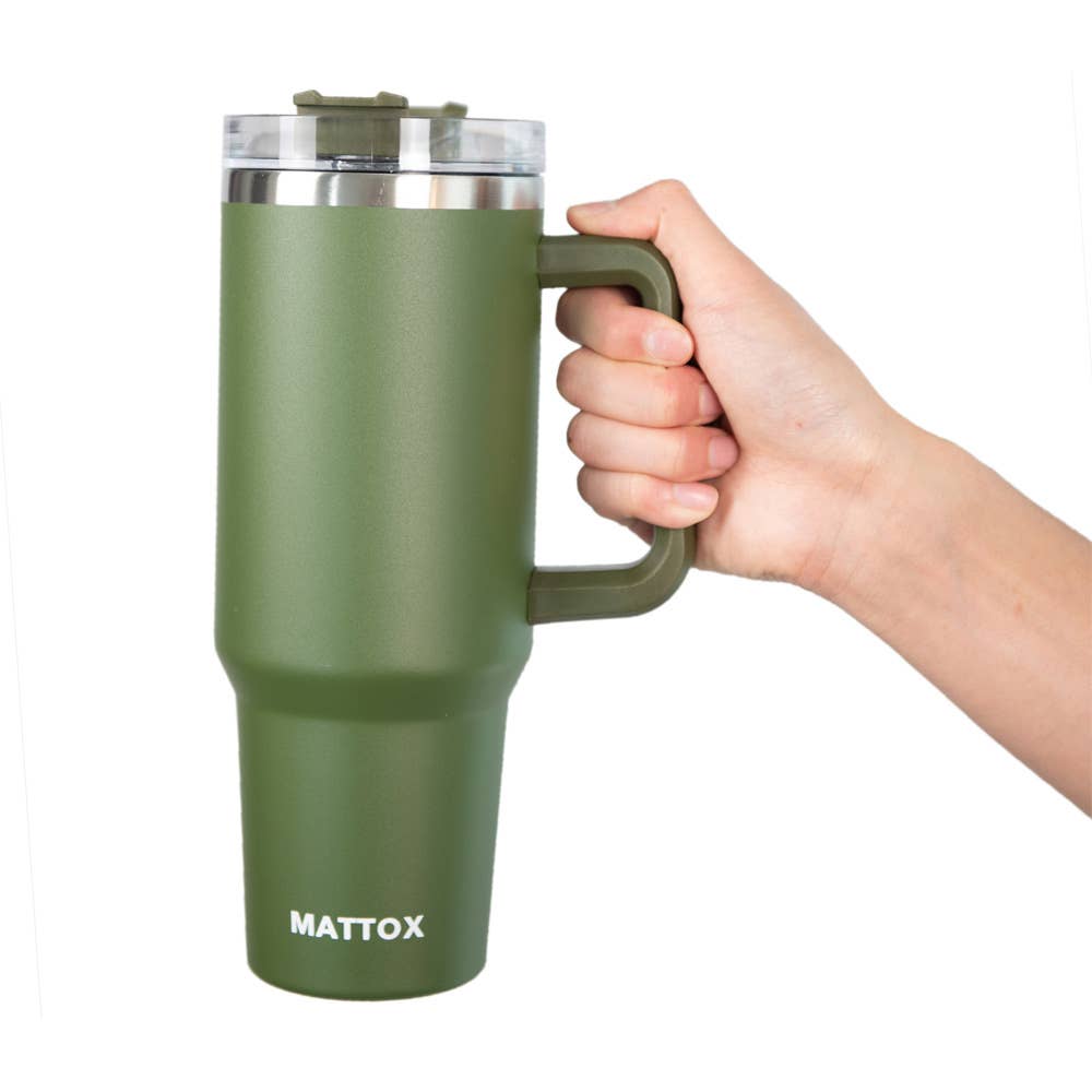 Olive Green Tumbler Cup by Mattox (Katydid)