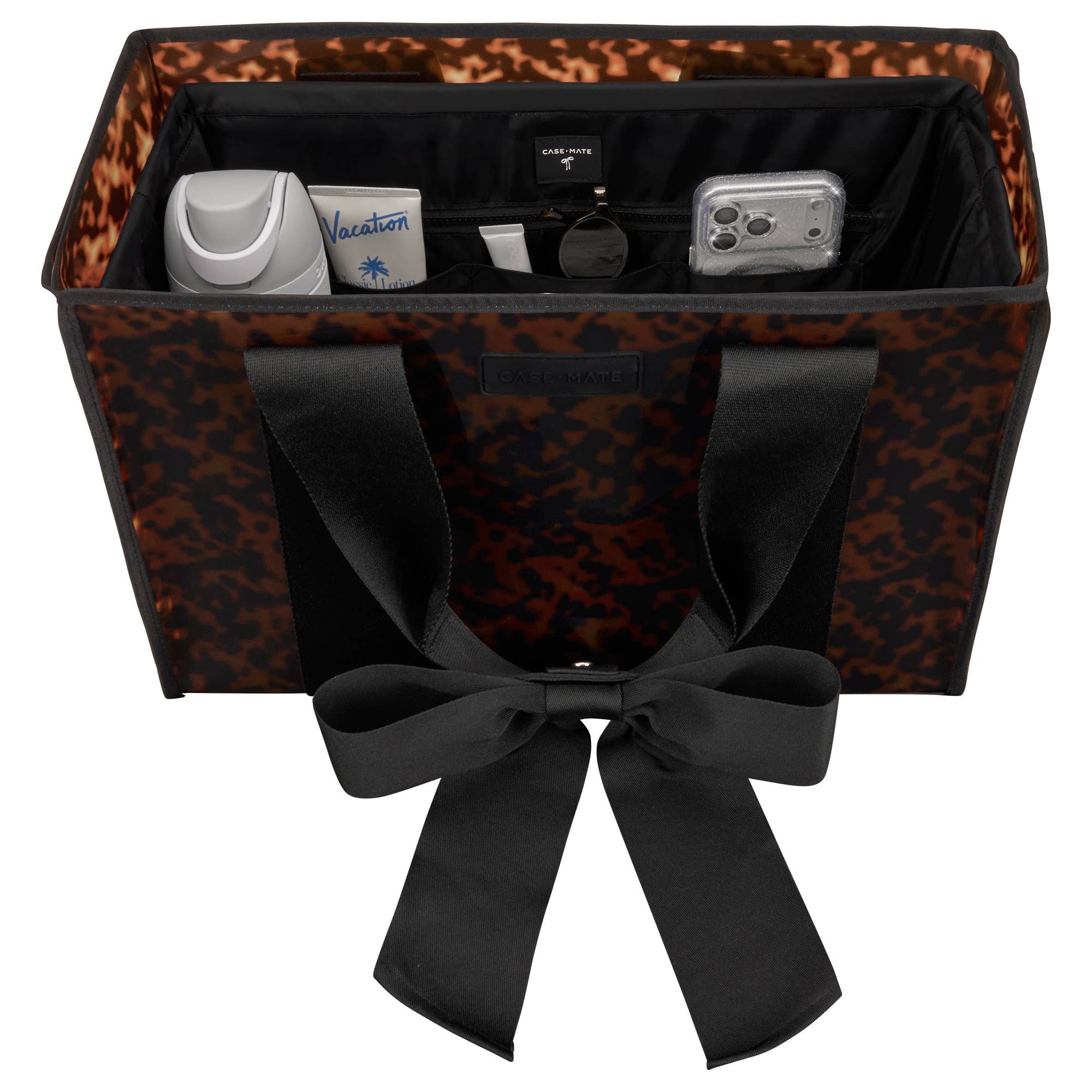 New! Case-Mate Jelly Tote Organizer - Midnight Black