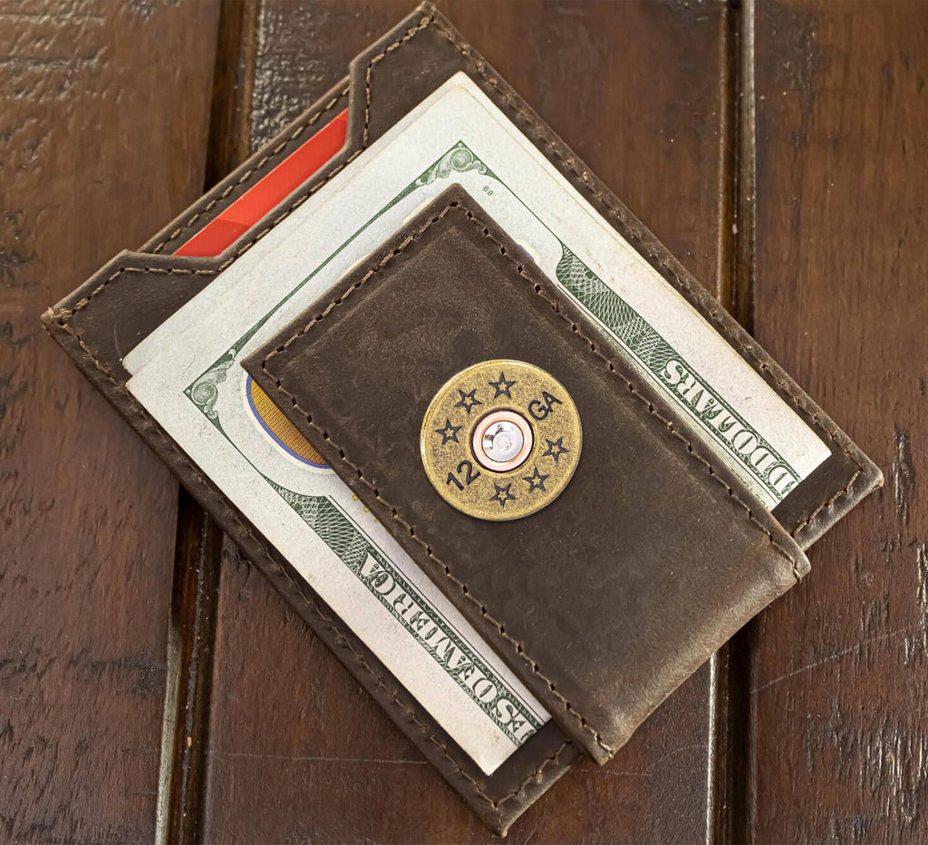 Shotshell Magnetic Leather Slim Wallet