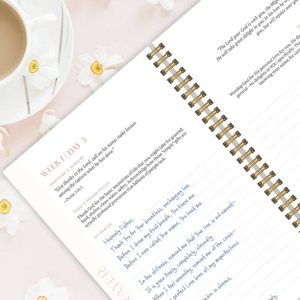 A Year In Prayer: A Journey of Daily Prayer and Reflection by Spiral Bible