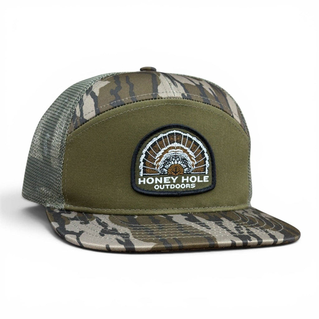 Honey Hole 7 Panel Flatbill - Heritage - Bottomland