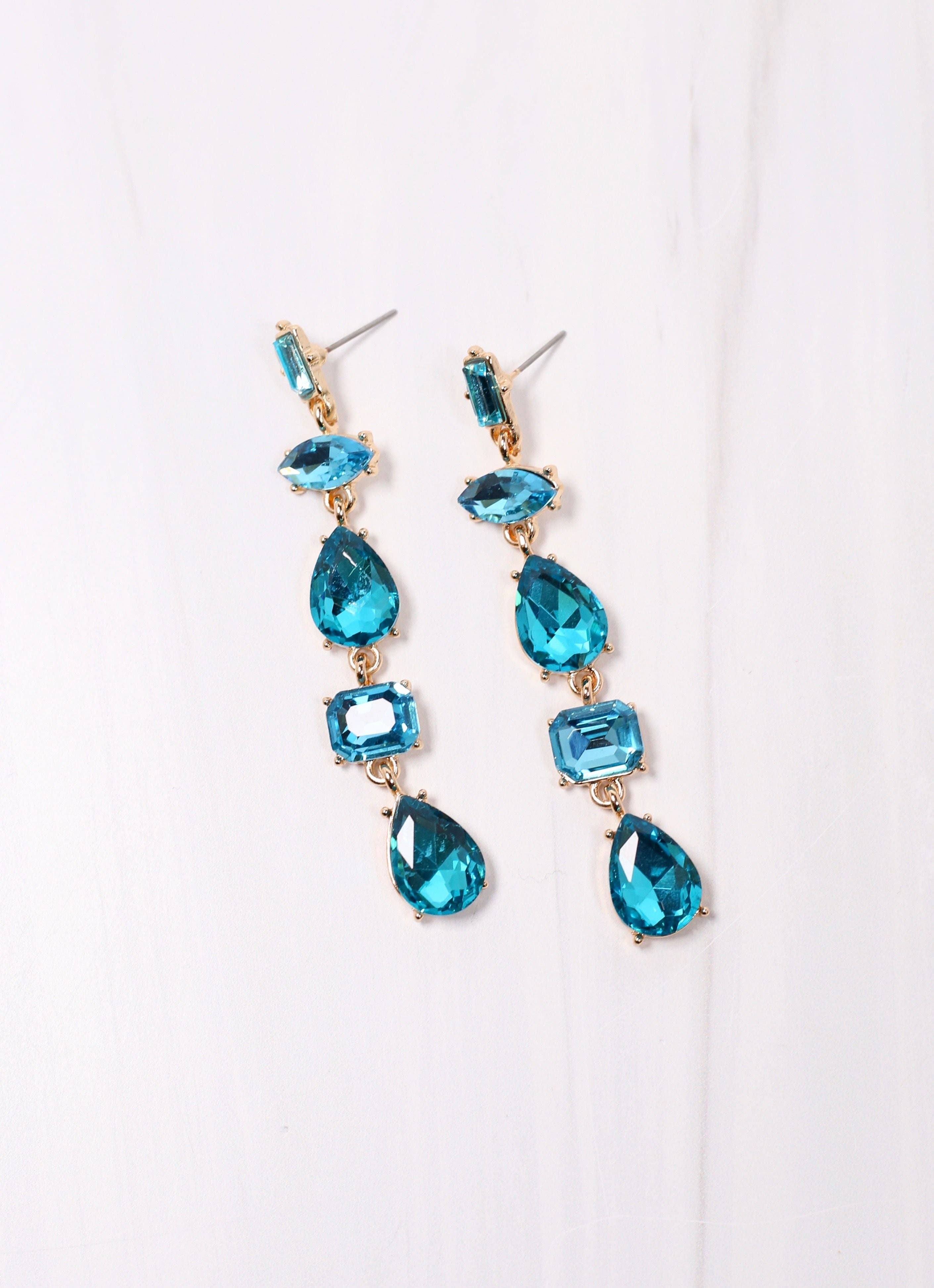 Timmins Stone Drop Earring BLUE