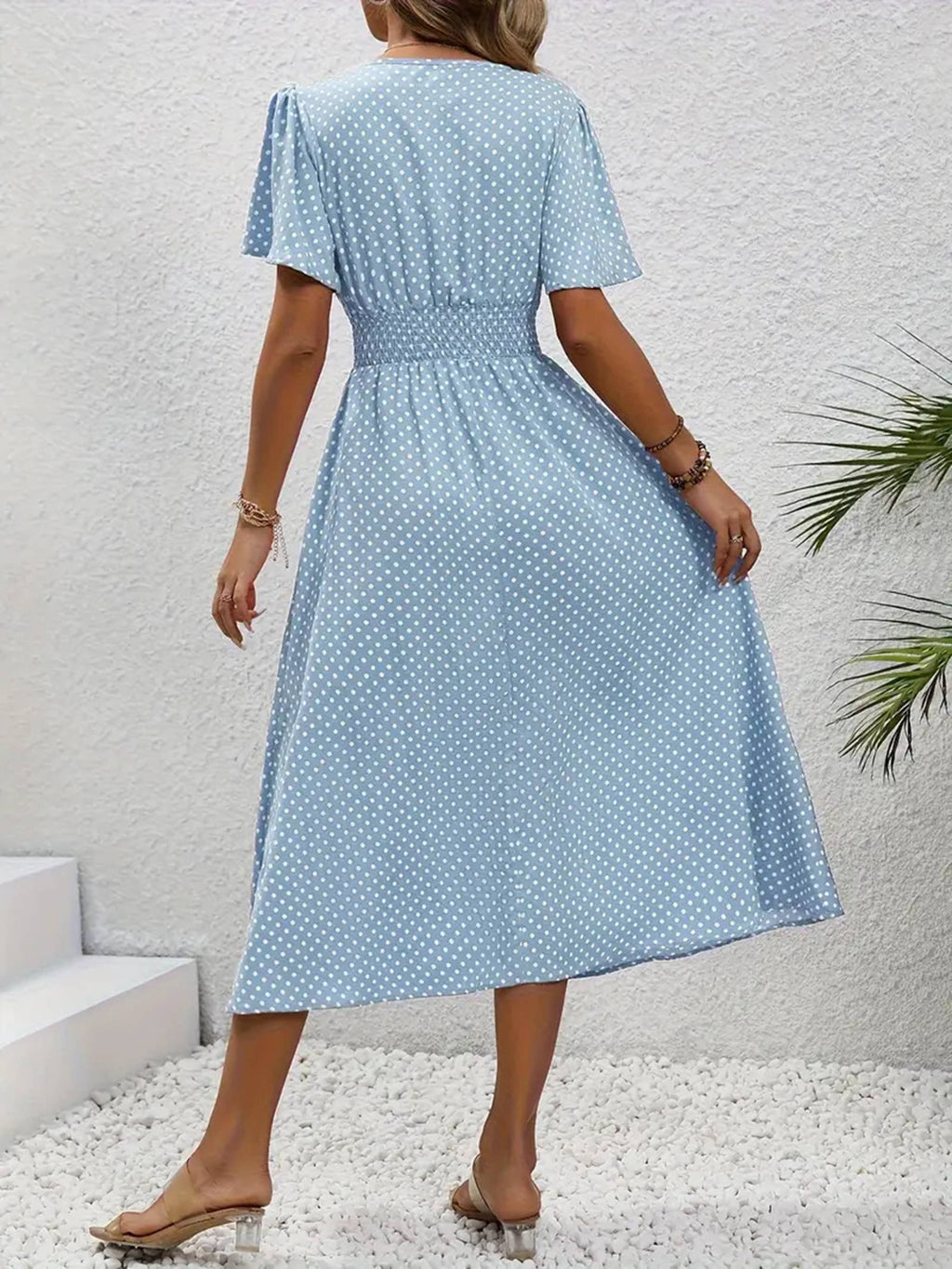 Polka Dot Pullover Dress