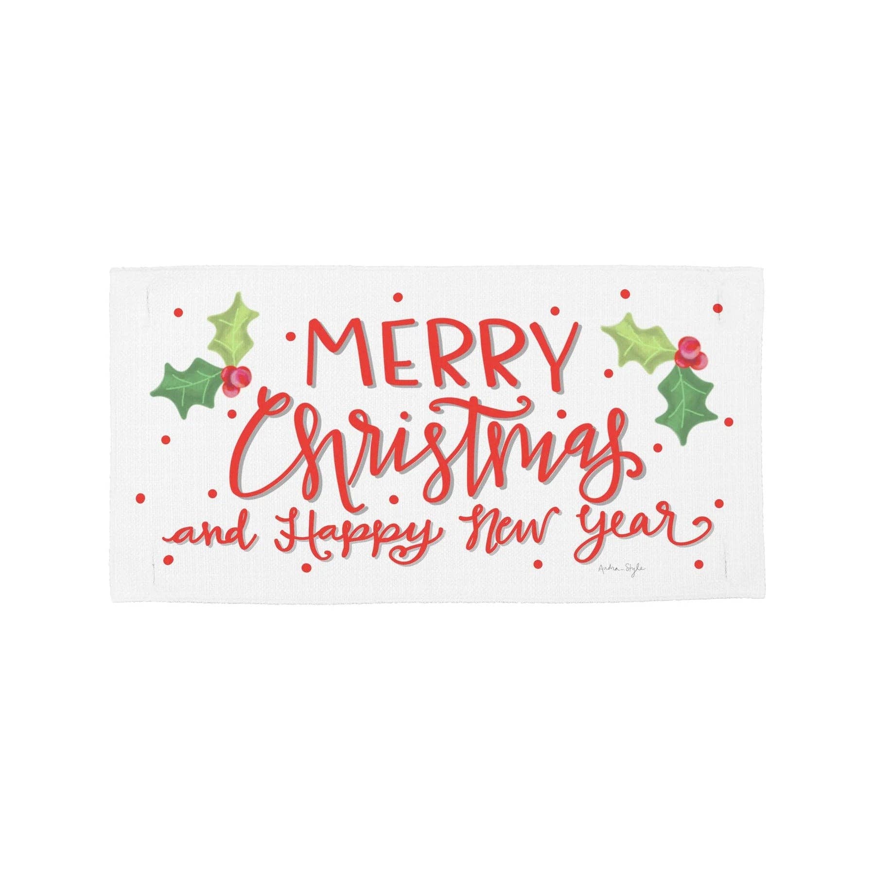 LuckyBird Holly Merry Christmas Pillow Swap