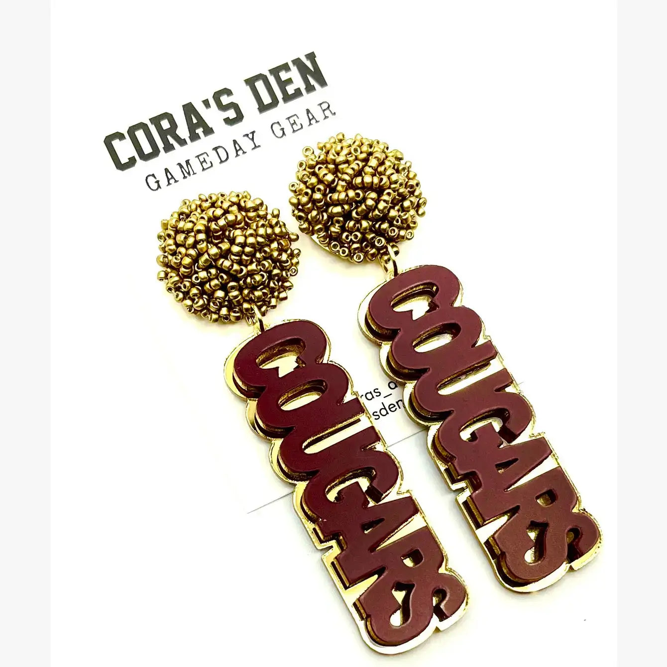 Game Day Cougar Earrings