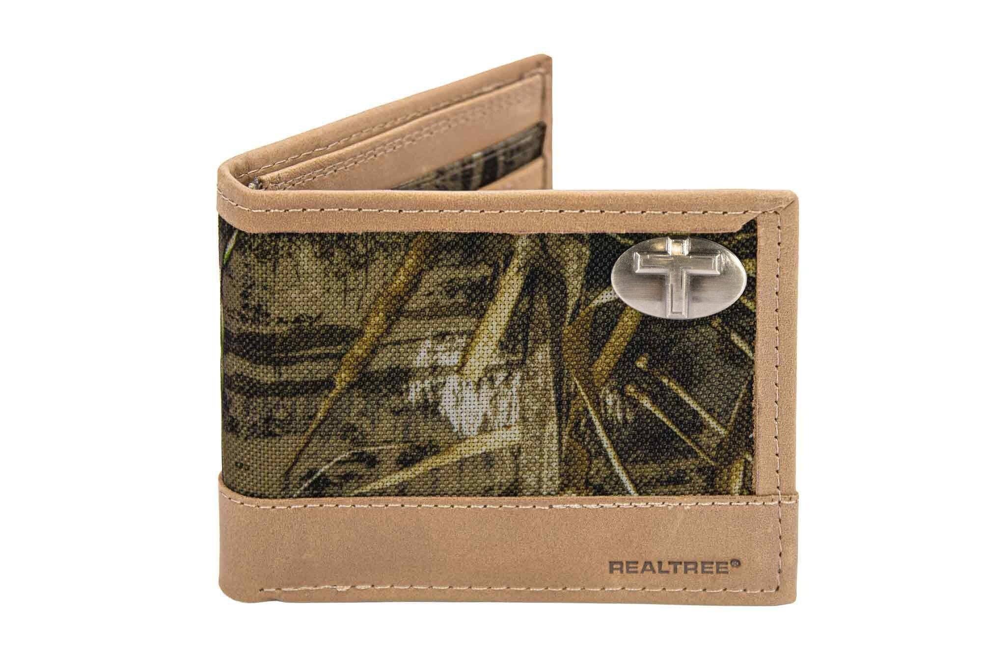 Christian Cross Leather Bifold Wallet