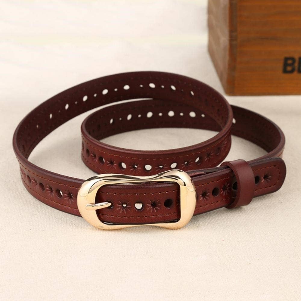 Genuine Leather Cowhide Casual All-Purpose Hollow Belt