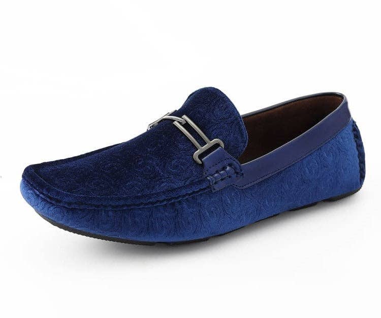 Roberto Slip-On Moccasin Loafer - Navy