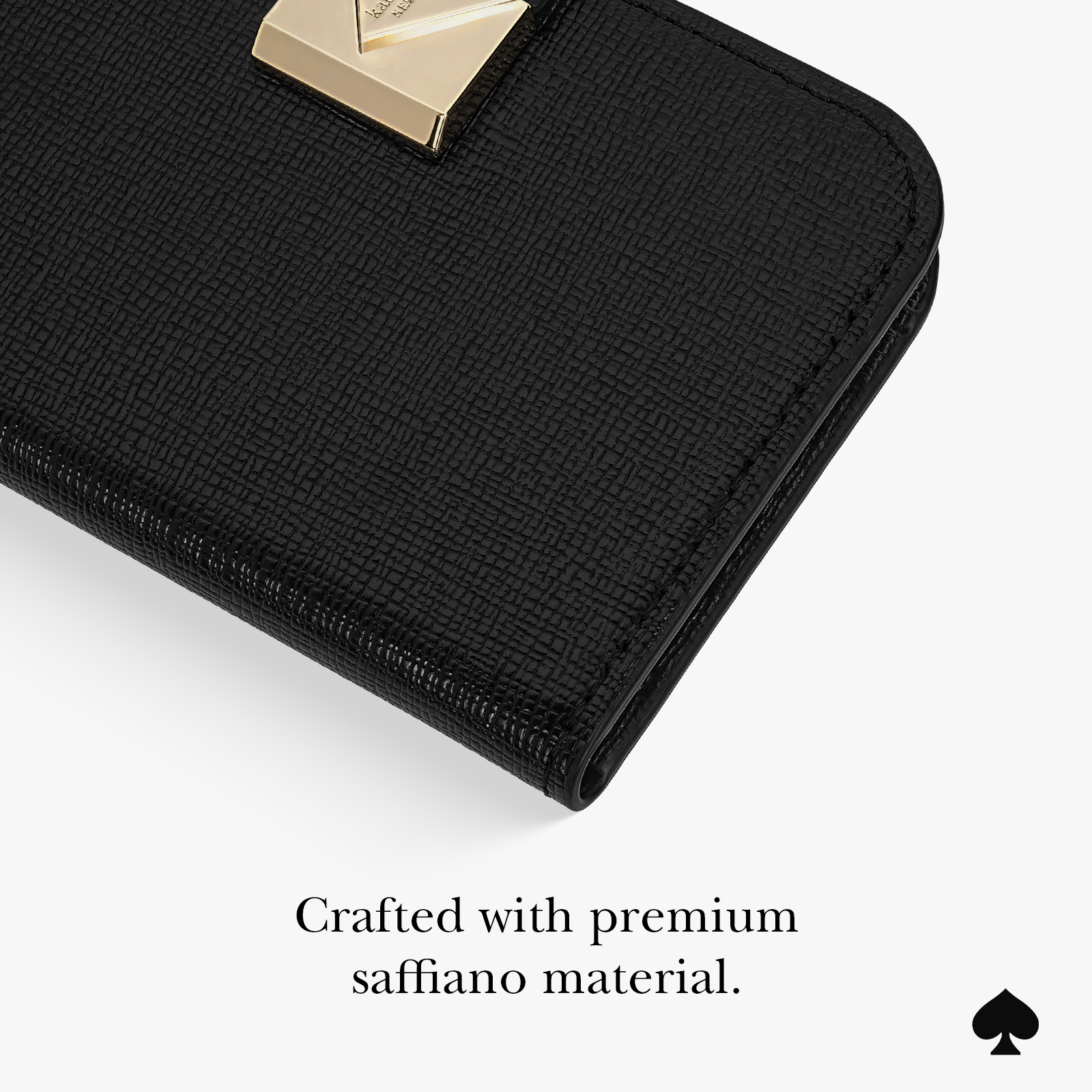 Kate Spade New York Black Deco MagSafe Wallet