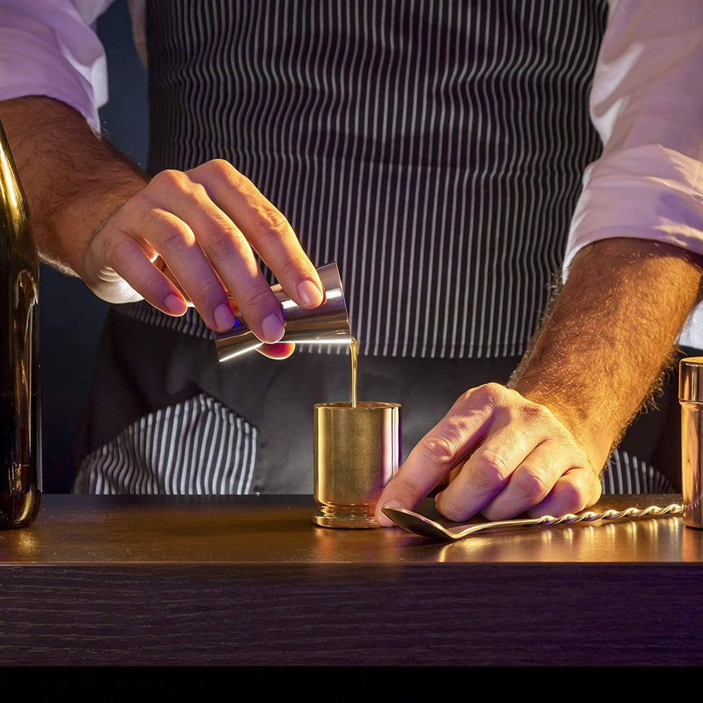 50 Caliber Brass Ceramic Shot Glasses - Set of 2