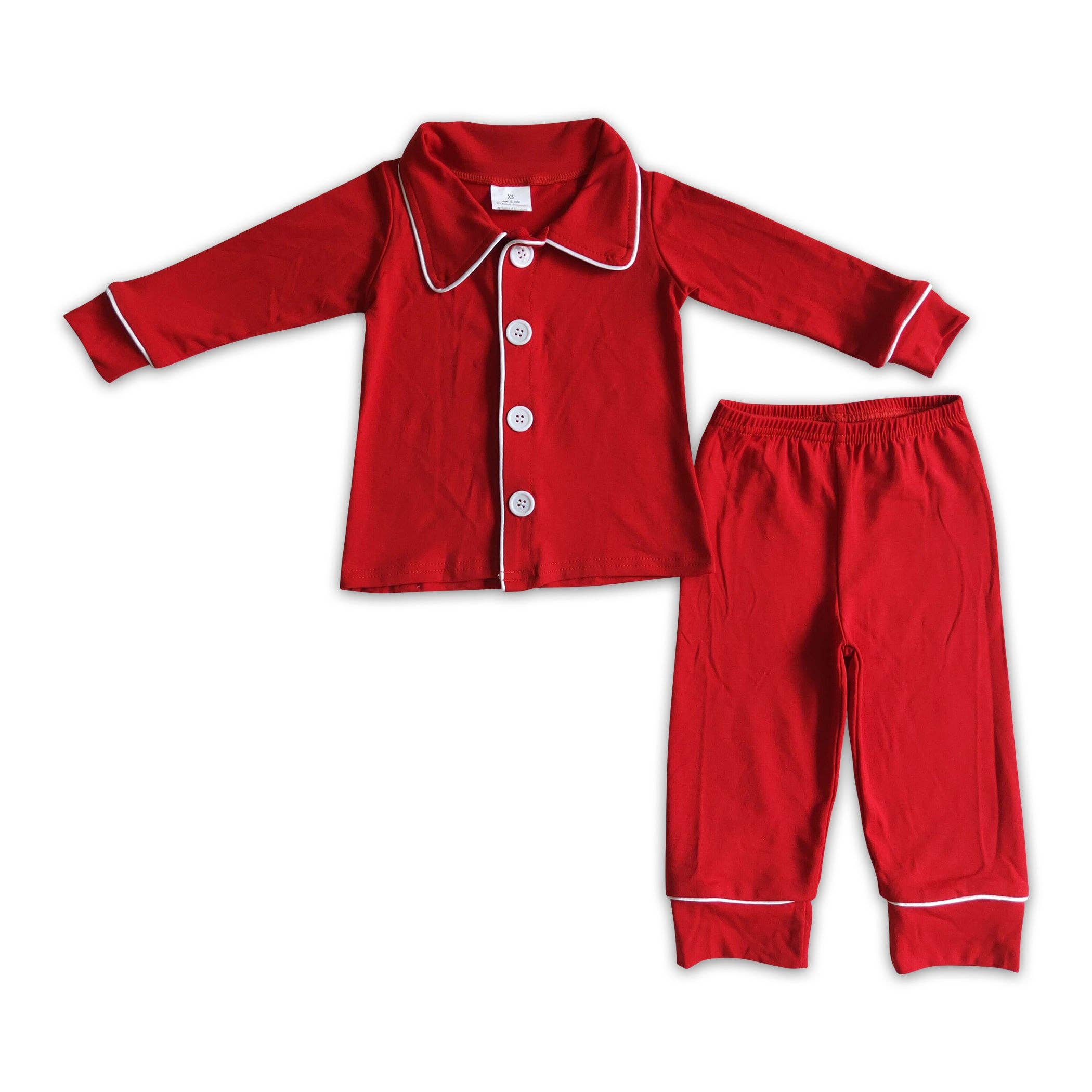 Red Cotton Sleepwear Set