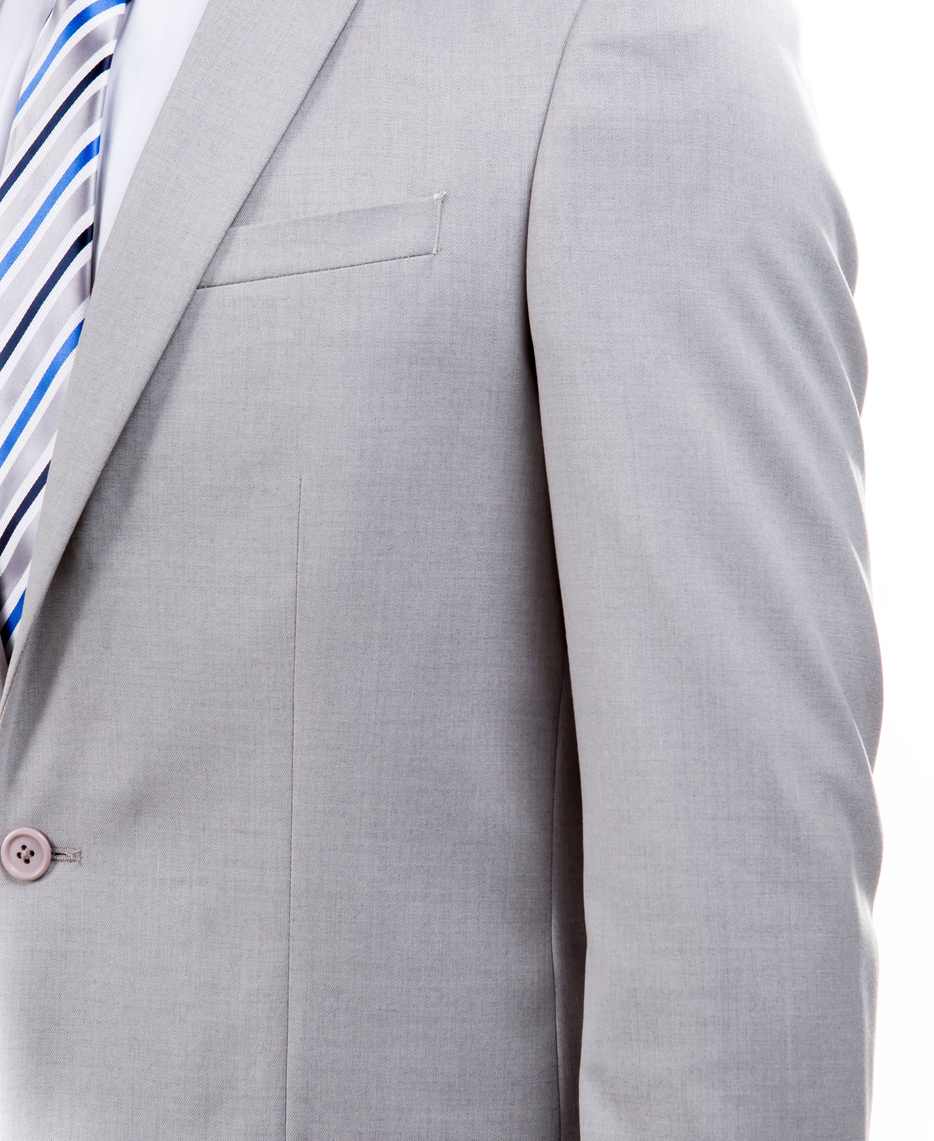 Tailored Fit Suit Separates Jacket, Light Grey